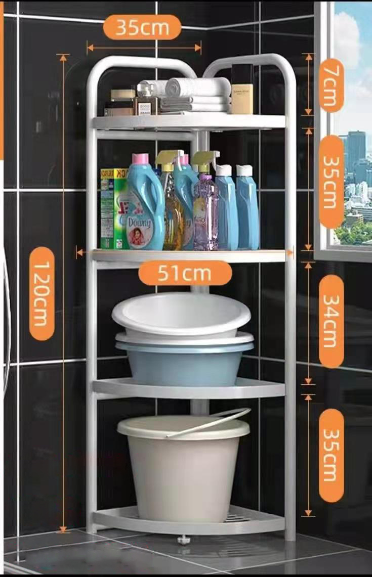 

وحدة رفوف تنظيم أربع أدوار كورنرا لون أبيض