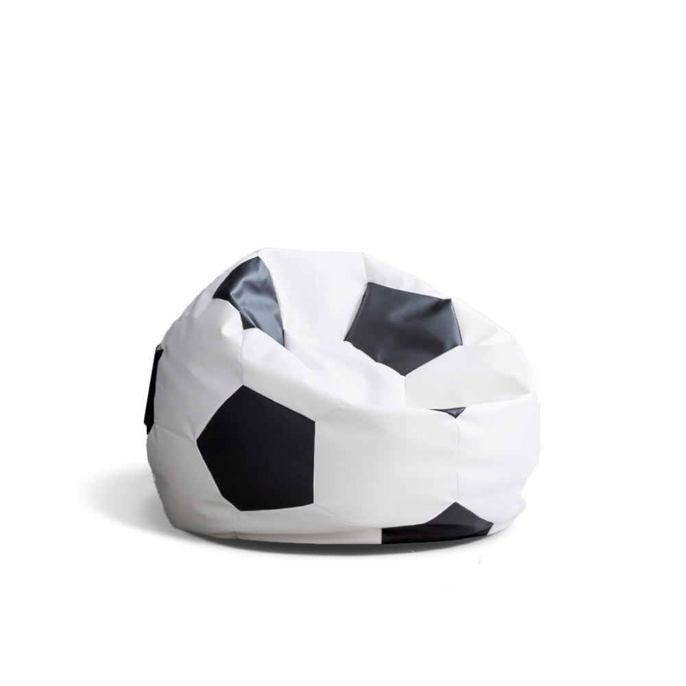 

كرسي استرخاء - بين باج - كرة قدم - أبيض وأسود