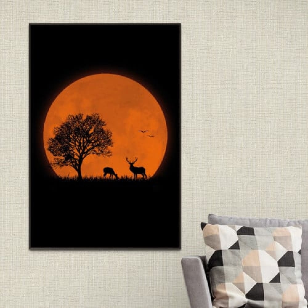 

لوحة قماشية مودرن لارج مون - 80x120 سم