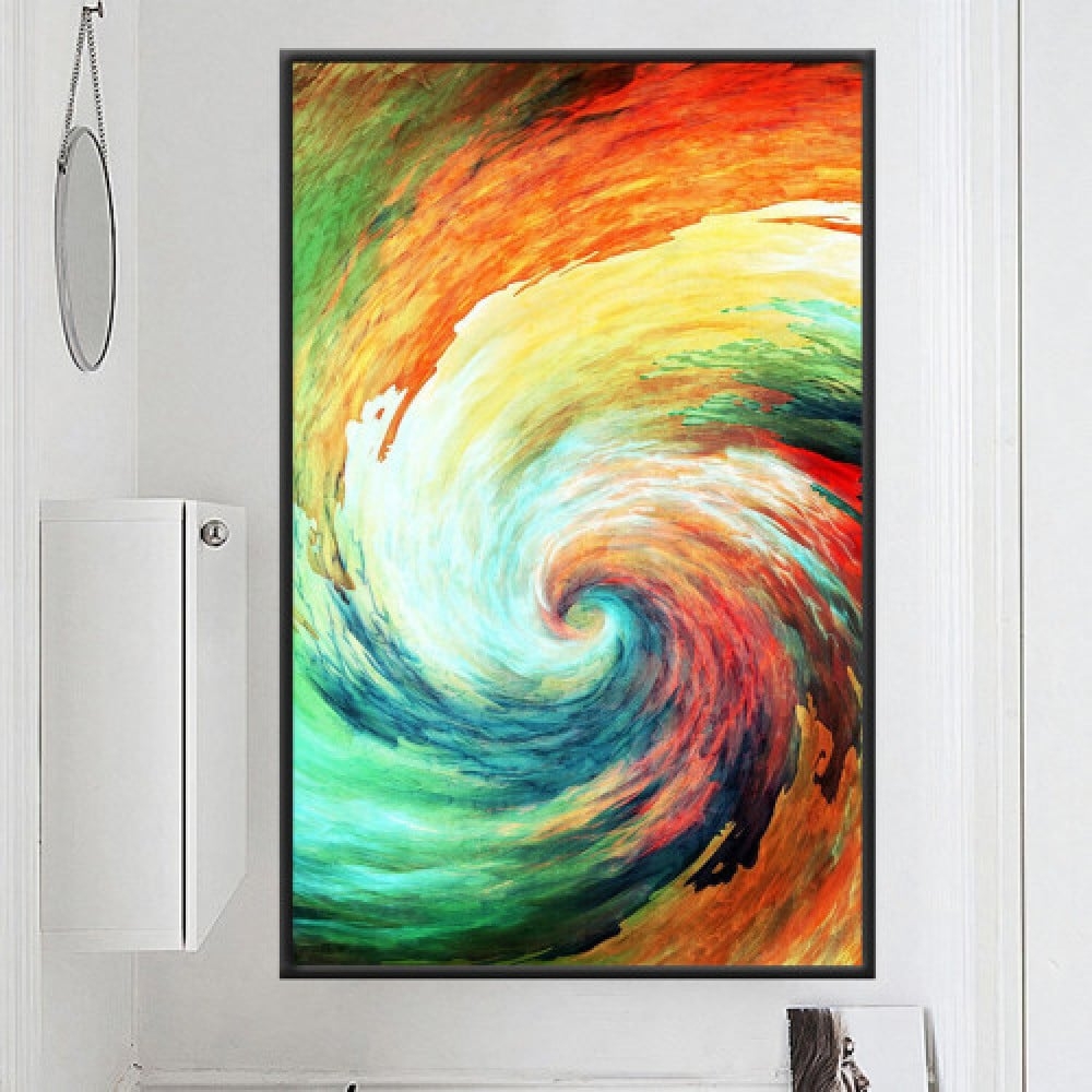

لوحة قماشية بتصميم دوامة - 80x120 سم