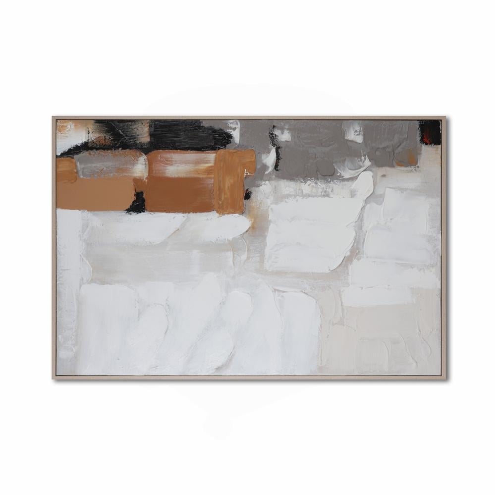 

لوحة جدارية مودرن برواز خشبي ظاهر 120x80سم