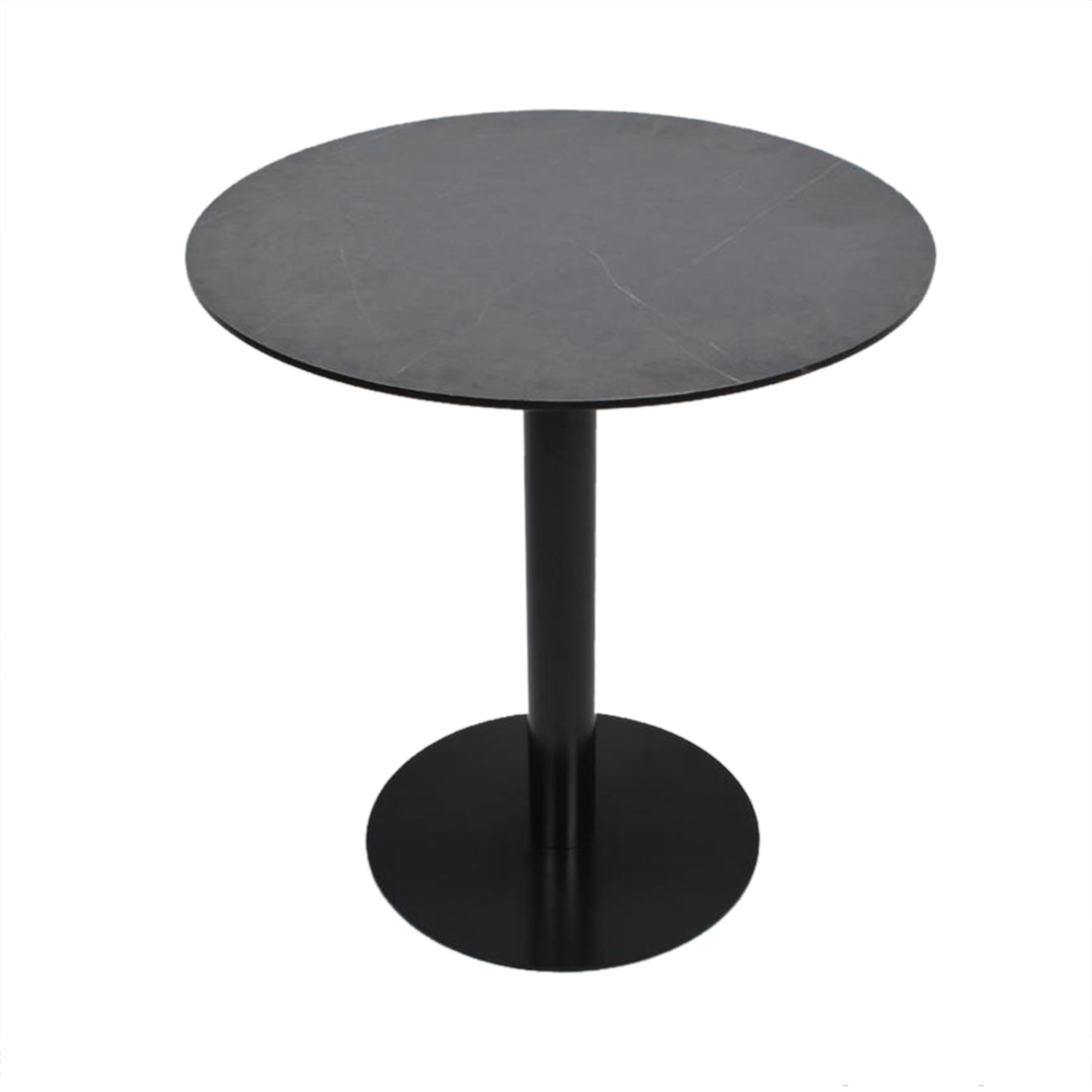 طاولة مقهى خشب متميزة باللون الأسود